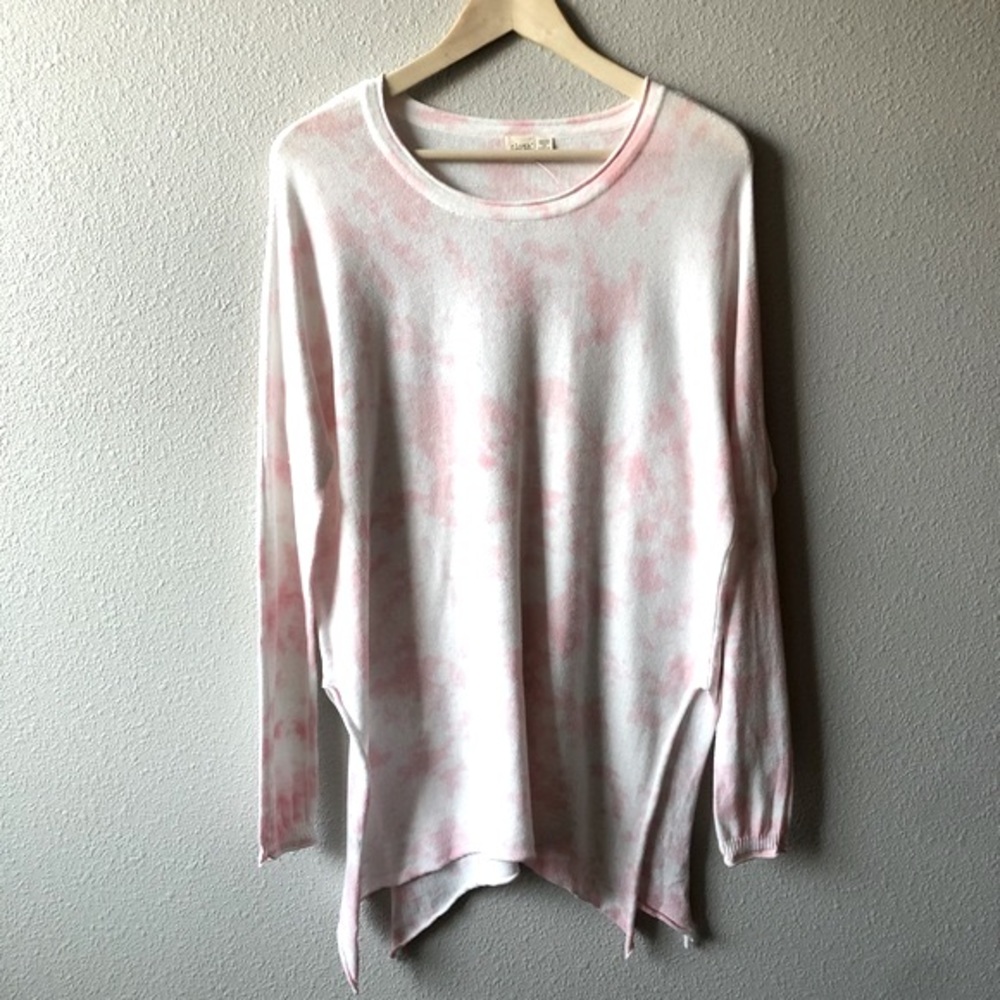 NWT Cloth By Design Tie Dye Oversized Knit Sweater XS Boho Beach 100% Cotton